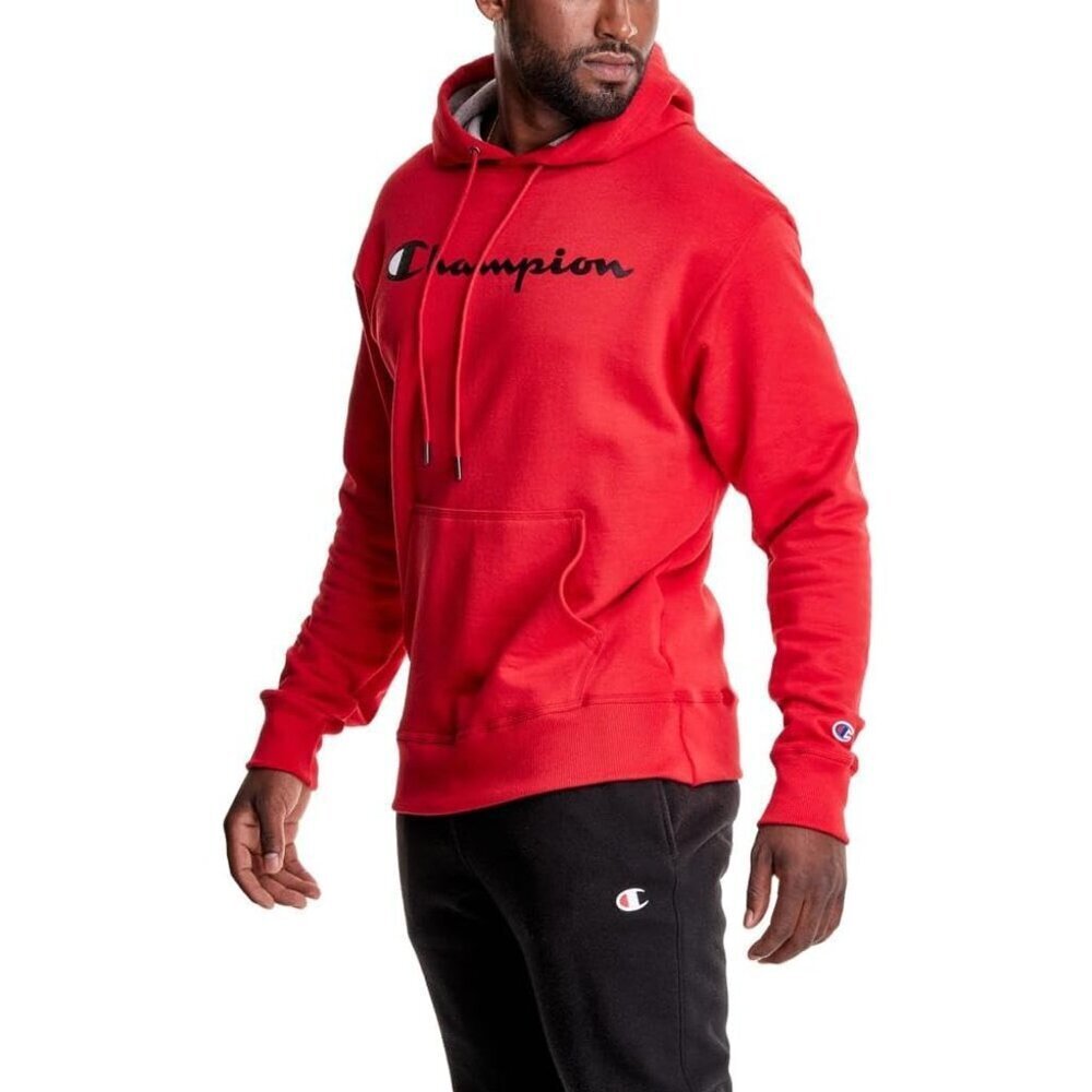 Men's Fleece Script Logo Hoodie Reg. Or Big & Tall